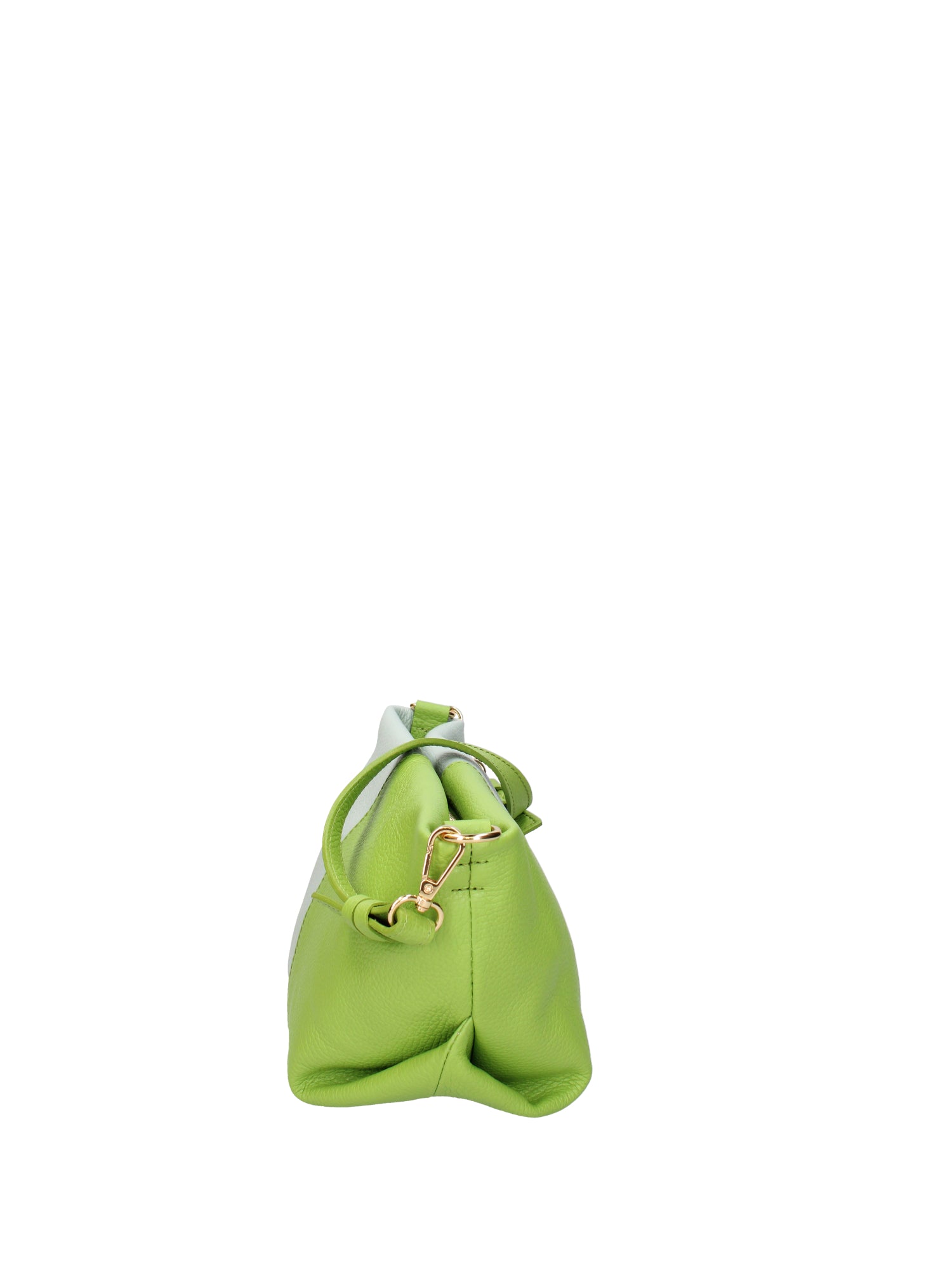 Borsa a spalla da donna Vera pelle 07165-D12 KIWI+D102 CIELO Roberta Rossi