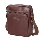 Borsa a tracolla uomo 100% pelle PU PCL3106-COFFEE Northampton Polo Club