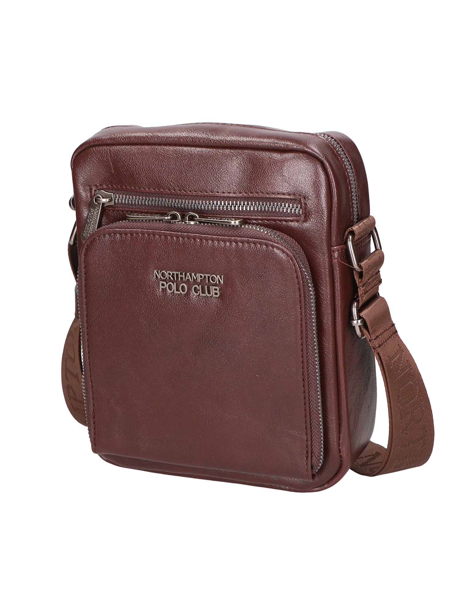 Borsa a tracolla uomo 100% pelle PU PCL3106-COFFEE Northampton Polo Club