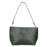 Lorelei Borsa a spalla da donna Vera pelle croco 06498-017 VERDE BOTTIGLIA Gave Lux