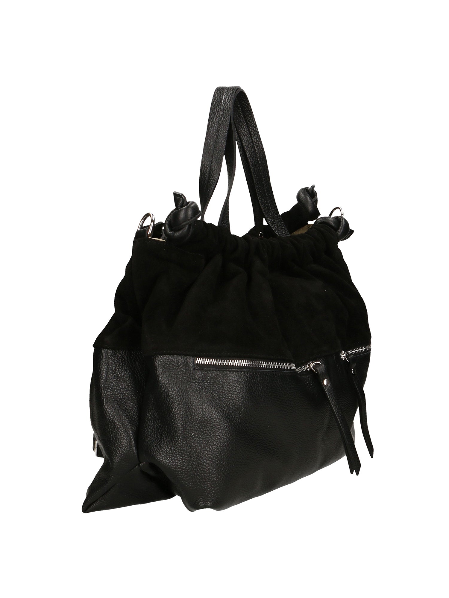 Firenze Borsa a mano da donna Vera pelle 01838-D28 NERO BLACK Gave Lux