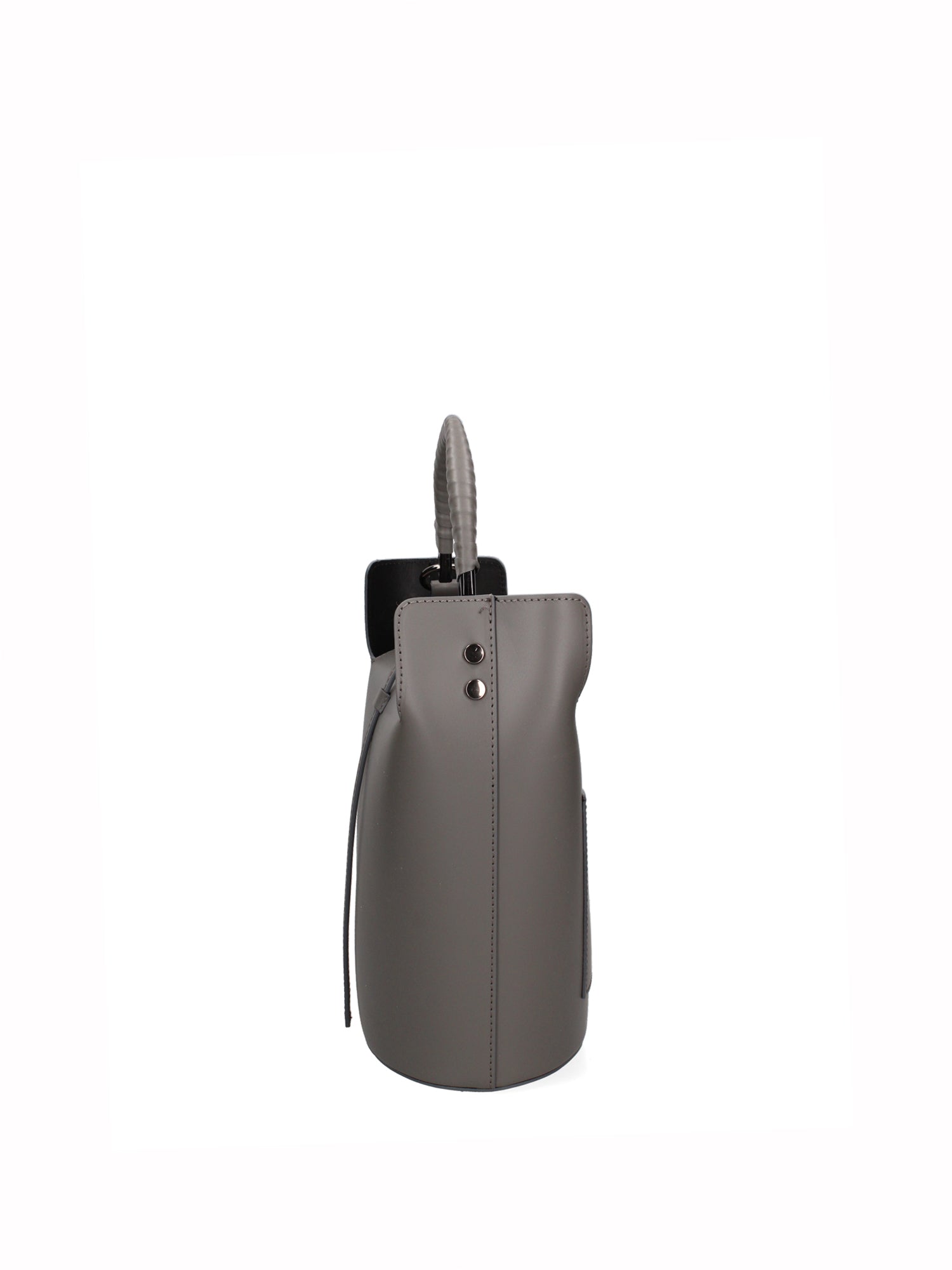 Seraphina Plus Borsa a secchiello da donna Vera pelle 6549-GRIGIO Gave Lux