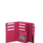 Portafoglio donna in vera pelle Casual RB2440-DLM-FUXIA Renato Balestra