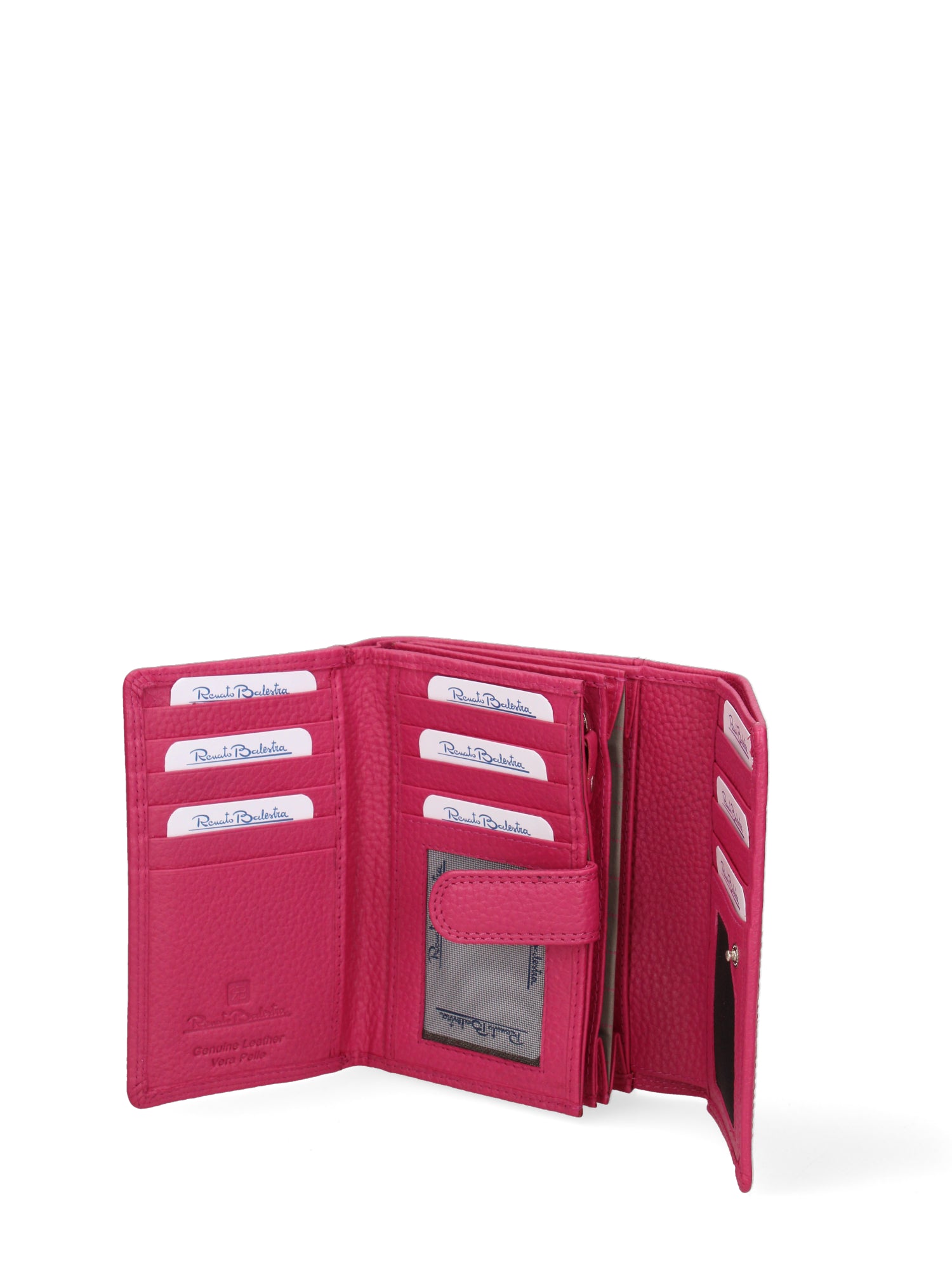 Portafoglio donna in vera pelle Casual RB2440-DLM-FUXIA Renato Balestra