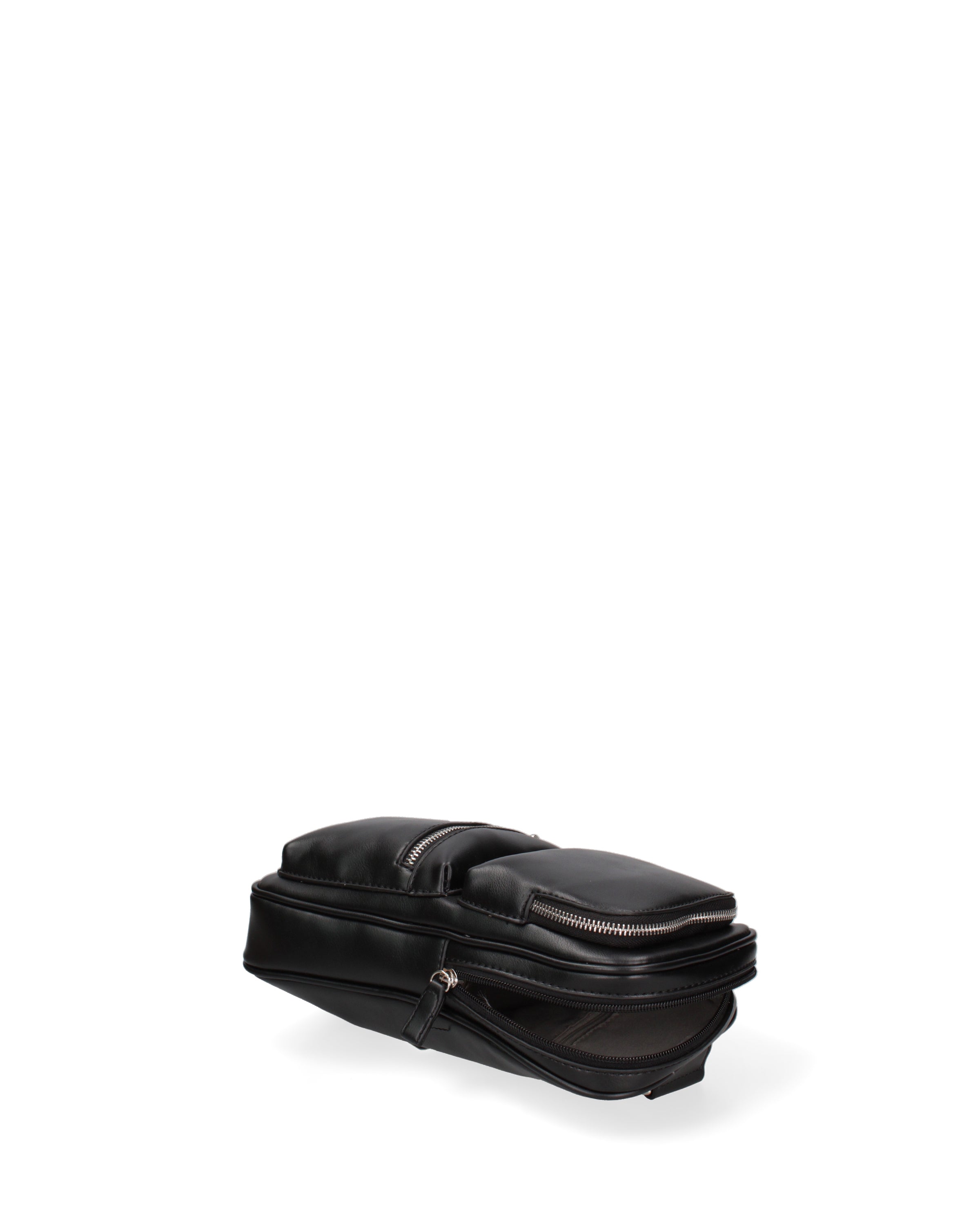Borsa a tracolla da donna Ecopelle DC1830-2-BLACK Diana&co