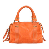 Erisia Borsa a spalla da donna Vera pelle 06091-ARANCIONE Gave Lux