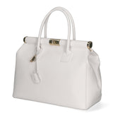 Aleria Borsa a mano da donna Vera pelle 8005-D01 BIANCO Gave Lux