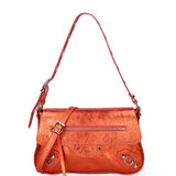 Borsa a spalla da donna Vera pelle 07234-L010 ARANCIO Roberta Rossi