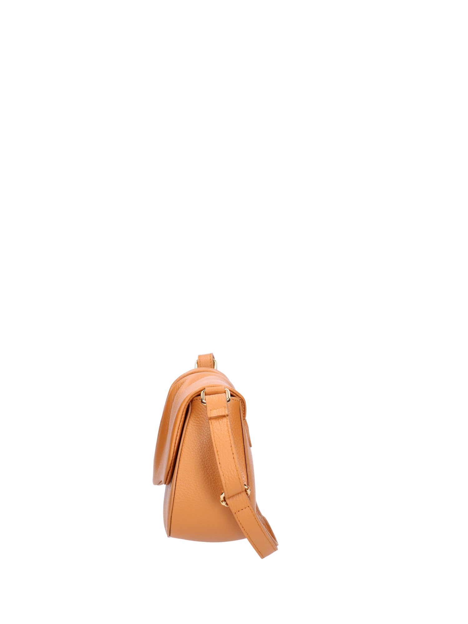 Borsa a spalla da donna Vera pelle 07152-D44 CUOIO Viola Castellani