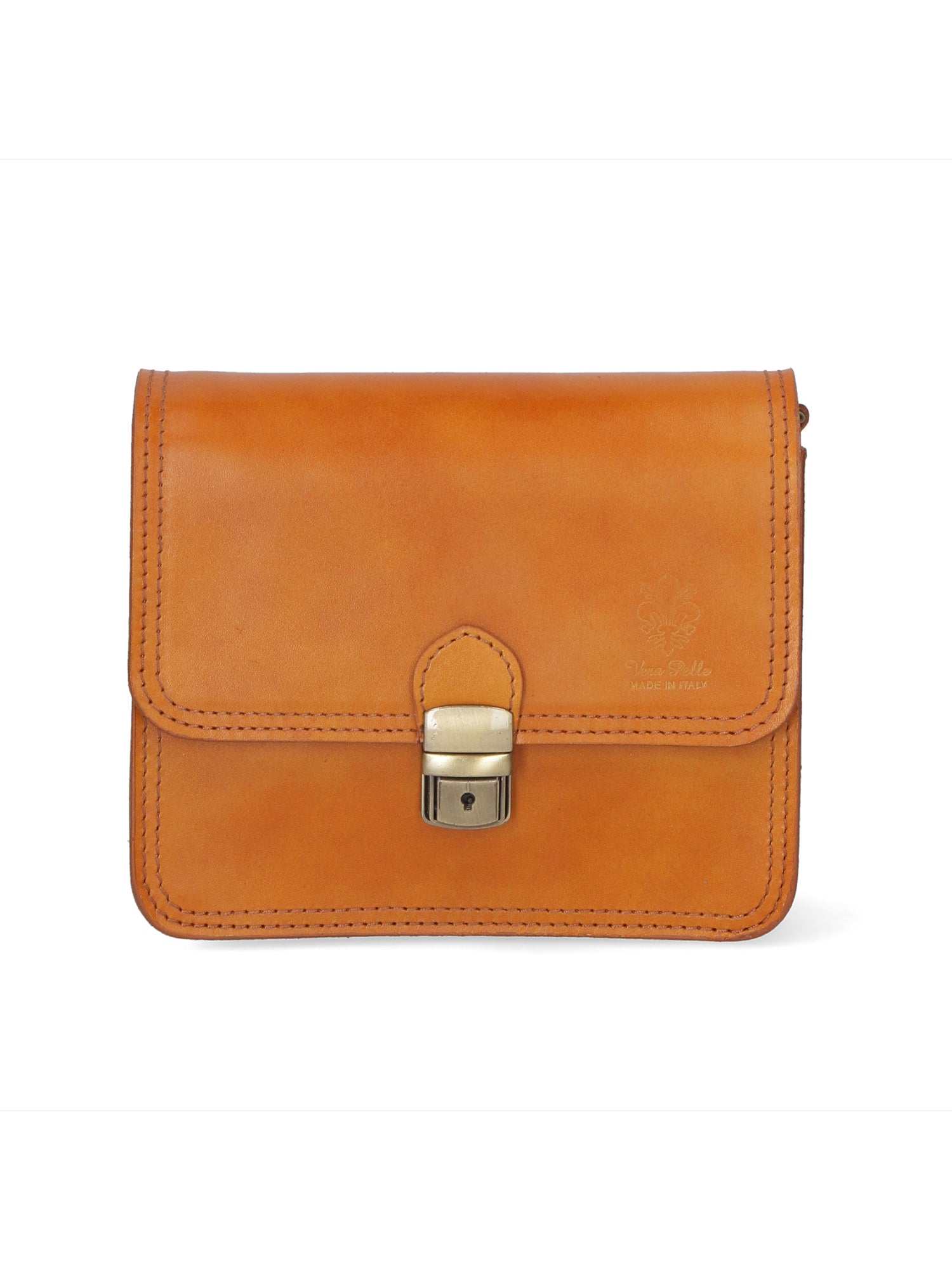 Bibiana Borsa a tracolla da donna Vera pelle 10018 1107-CUOIO Gave Lux