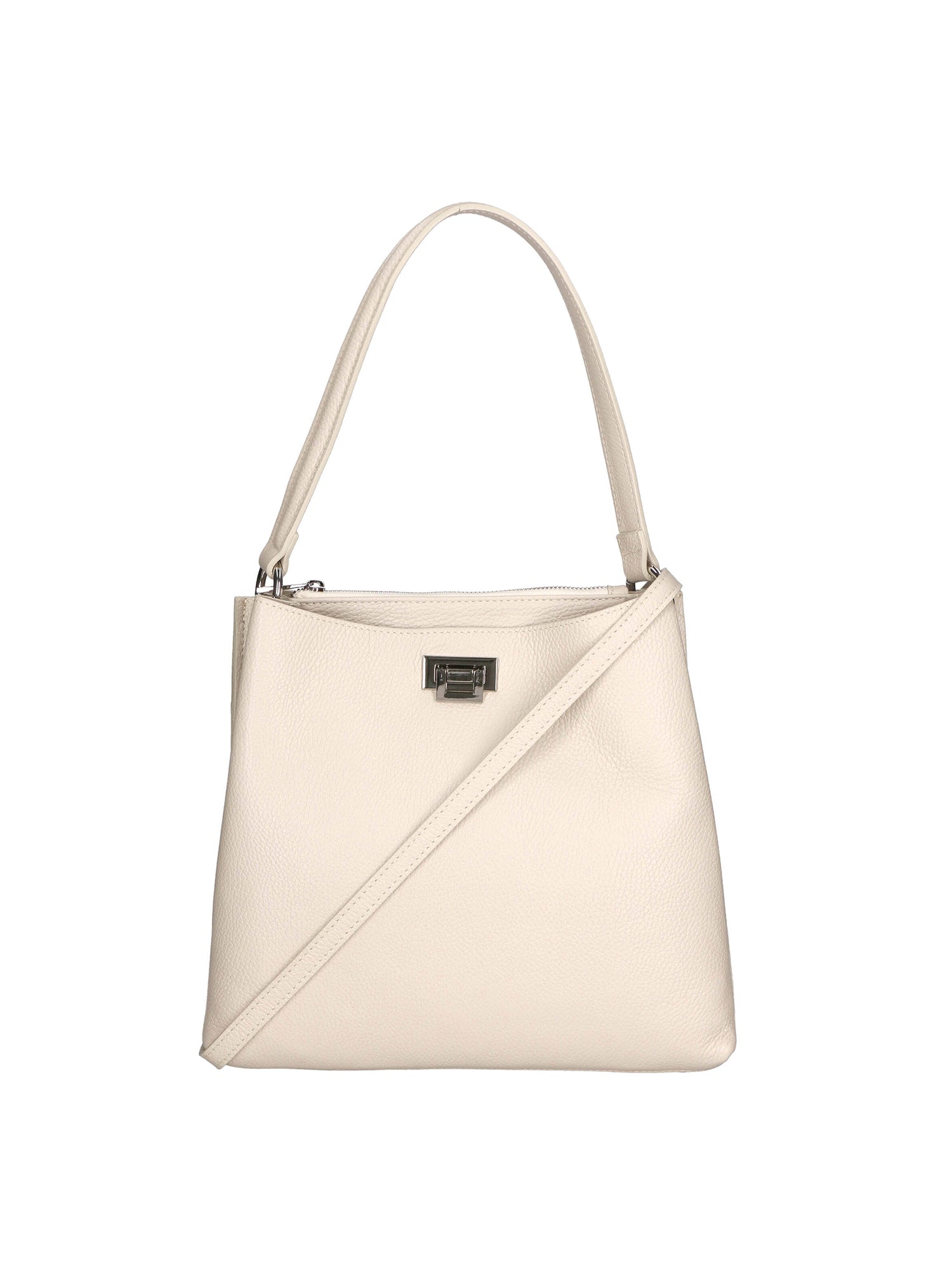 Adelasia Borsa a mano da donna 100% pelle 04495-D37 LATTE MILK Gave Lux