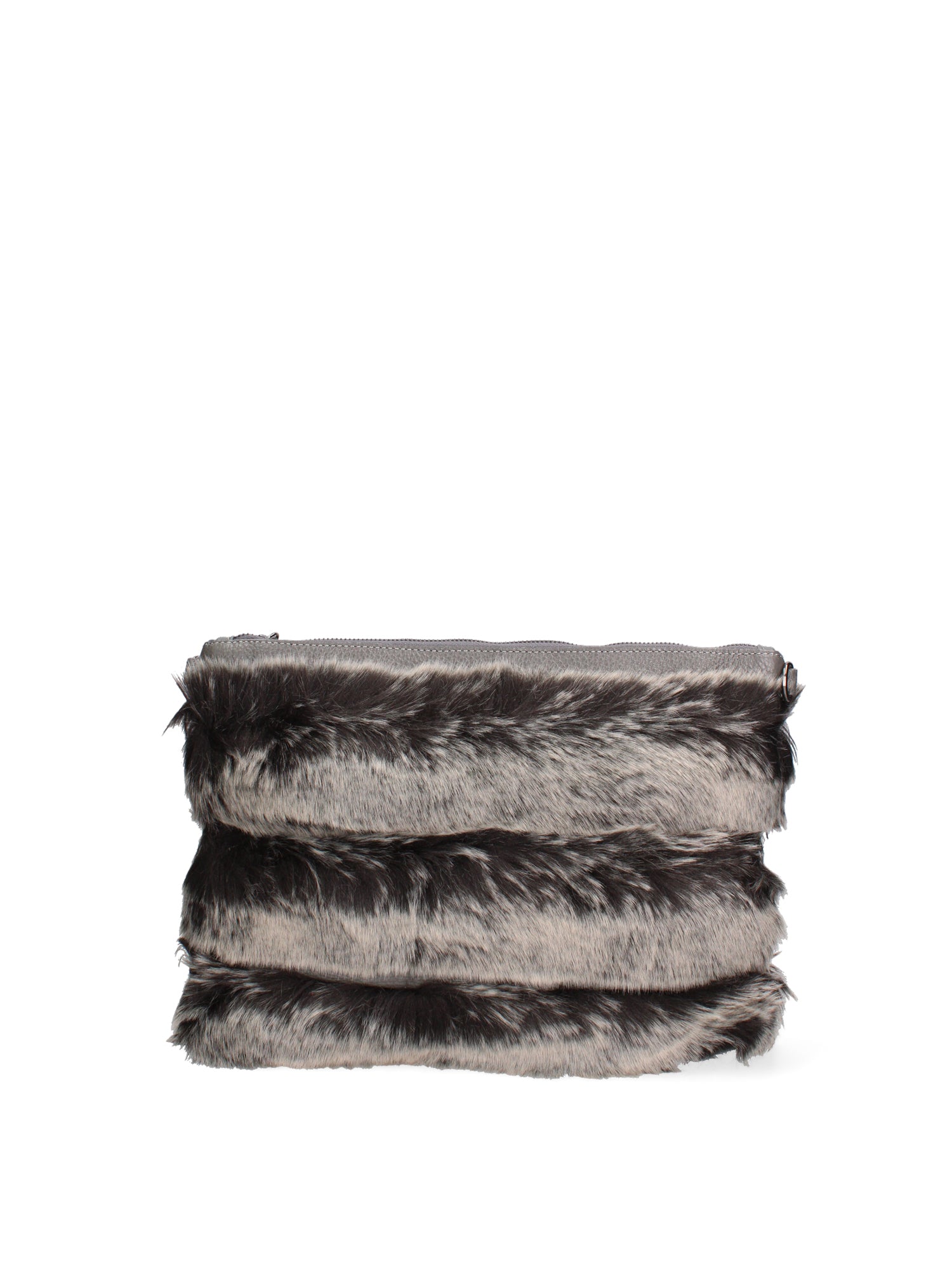 Volante Borsa a mano da donna Vera Pelle 8477-GRIGIO Gave Lux