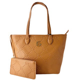 Borsa a spalla da donna 100% pelle vegana PU GGB023CGN Gabriella G Firenze