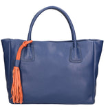 Rosalie Borsa a spalla da donna 100% pelle 06503-D24 BLU Gave Lux