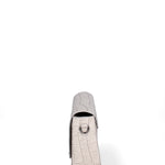 Borsa a tracolla da donna Vera pelle effetto cocco JR-W-1164CC-GLACIER GREY-CDF John Richmond