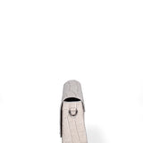 Borsa a tracolla da donna Vera pelle effetto cocco JR-W-1164CC-GLACIER GREY-CDF John Richmond
