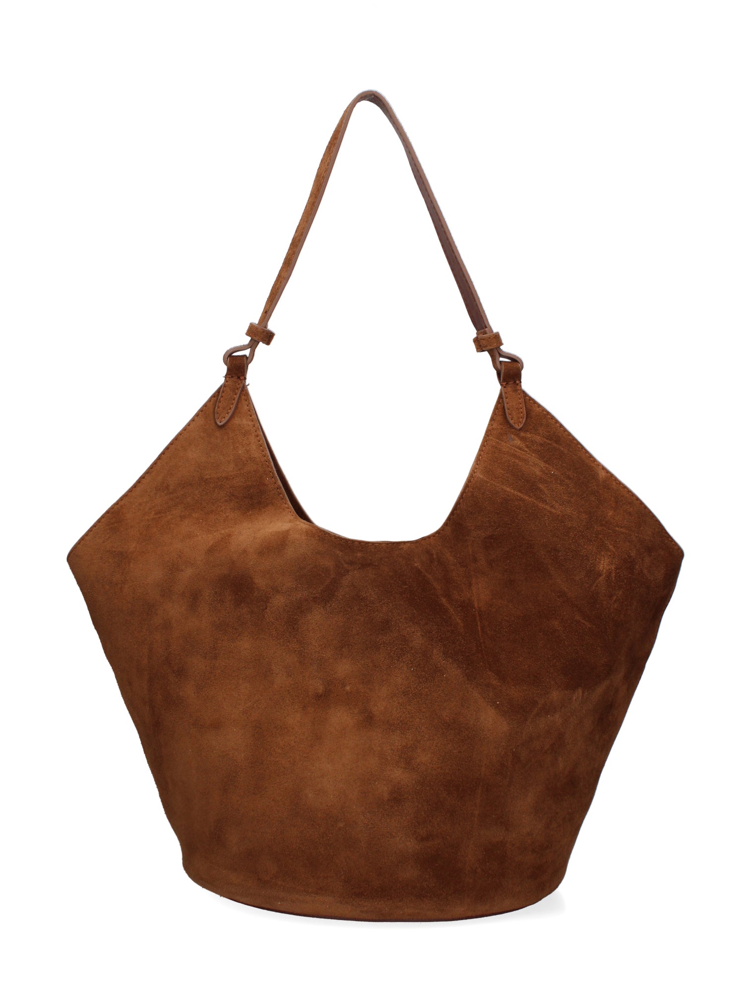 Lisboa Borsa a spalla da donna Pelle Scamosciata 7776-CHOC Gave Lux