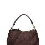 Novella Borsa a spalla da donna Vera pelle 7800-T.MORO Gave Lux