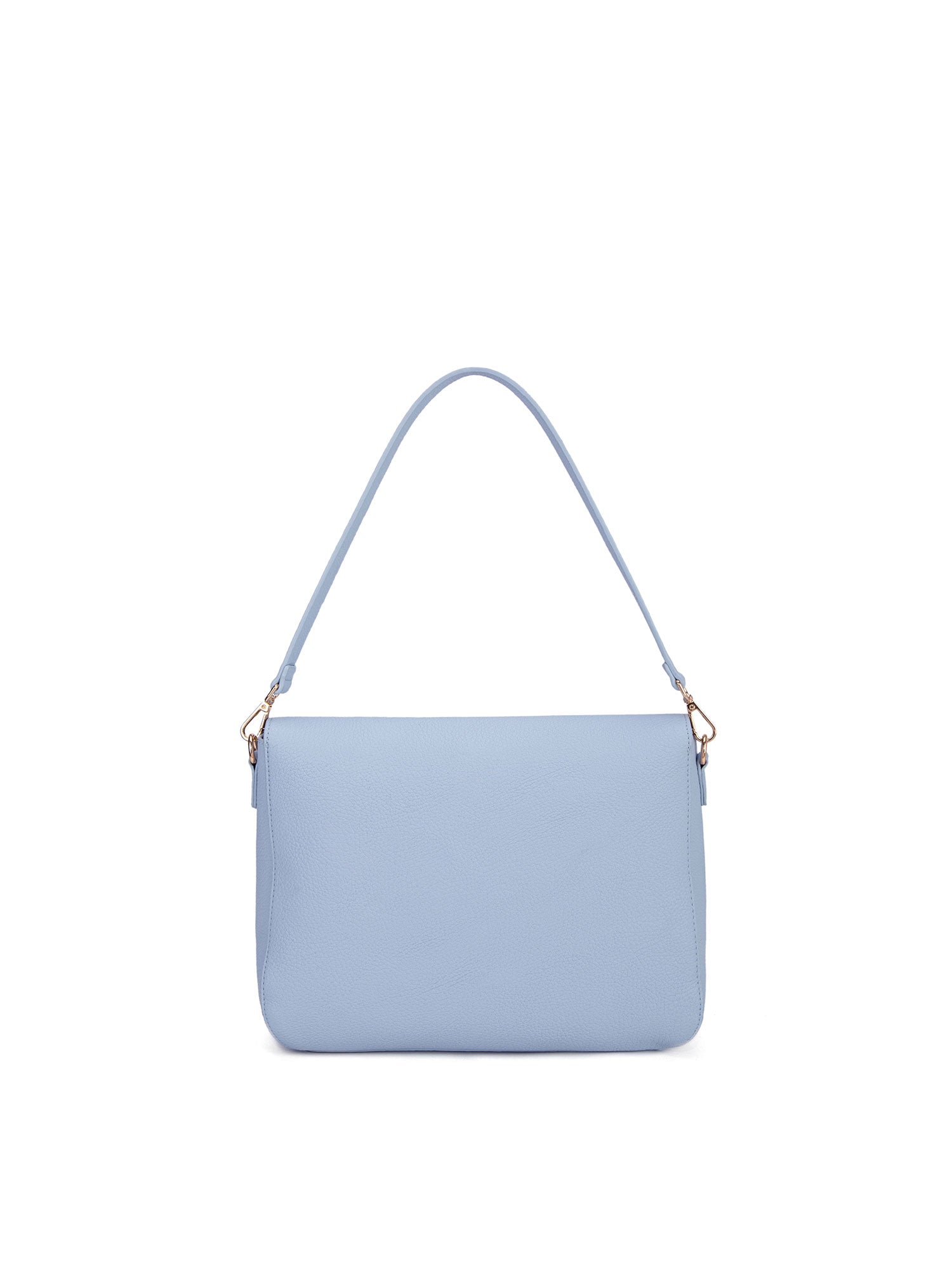 Borsa a spalla da donna 100% pelle vegana PU 740-1PT-SKY BLUE Diana&co