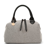 Borsa a mano da donna 100% pelle vegana PU 749-1PT-BLACK Diana&co