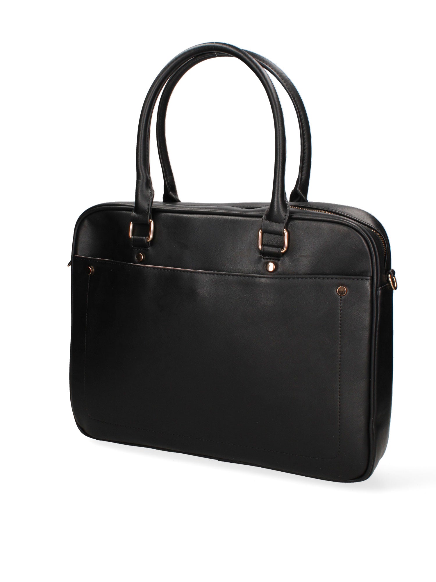Valora Borsa da lavoro unisex Ecopelle e poliestere 3403-2-BLACK Diana&co