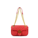 Borsa a tracolla da donna 100% pelle vegana PU GGB011RED Gabriella G Firenze