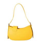 Borsa a spalla da donna 100% vera pelle 07213-L224 GIALLO Roberta Rossi