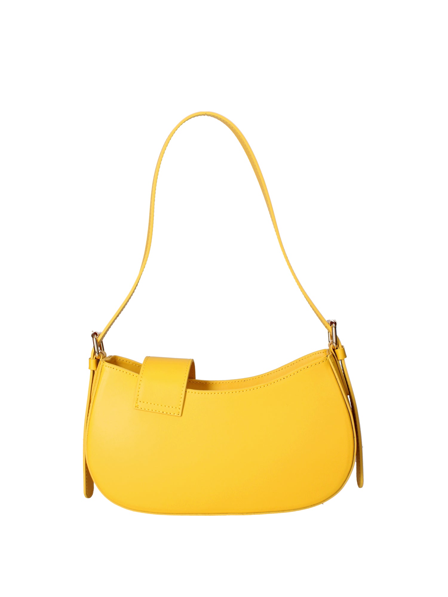 Borsa a spalla da donna 100% vera pelle 07213-L224 GIALLO Roberta Rossi