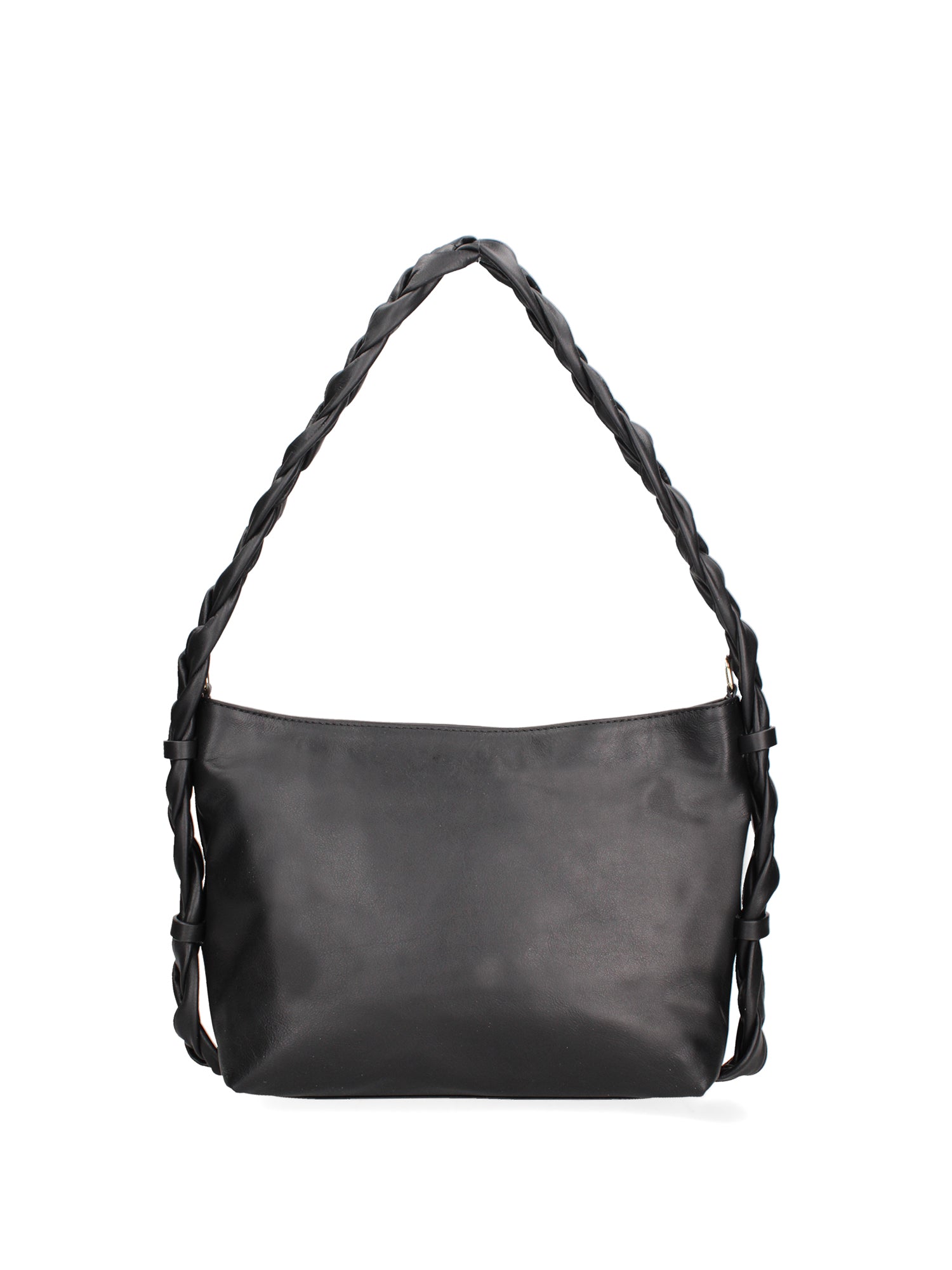 Isara Borsa a spalla da donna Vera pelle 07170-NERO BLACK Gave Lux