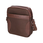 Borsa a tracolla uomo Pelle vegana e nylon PCL3062-COFFEE Northampton Polo Club
