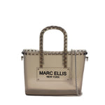 Borsa a mano da donna 100% Pvc FLAT GLAS S-BLACK STRASS Marc Ellis