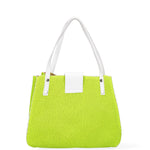 Palermo Borsa a spalla da donna Vera pelle 697756-GIALLO Gave Lux