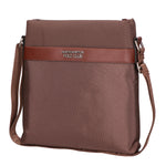 Borsa a tracolla uomo Pelle vegana + Tessuto PCL3068-EARTH Northampton Polo Club