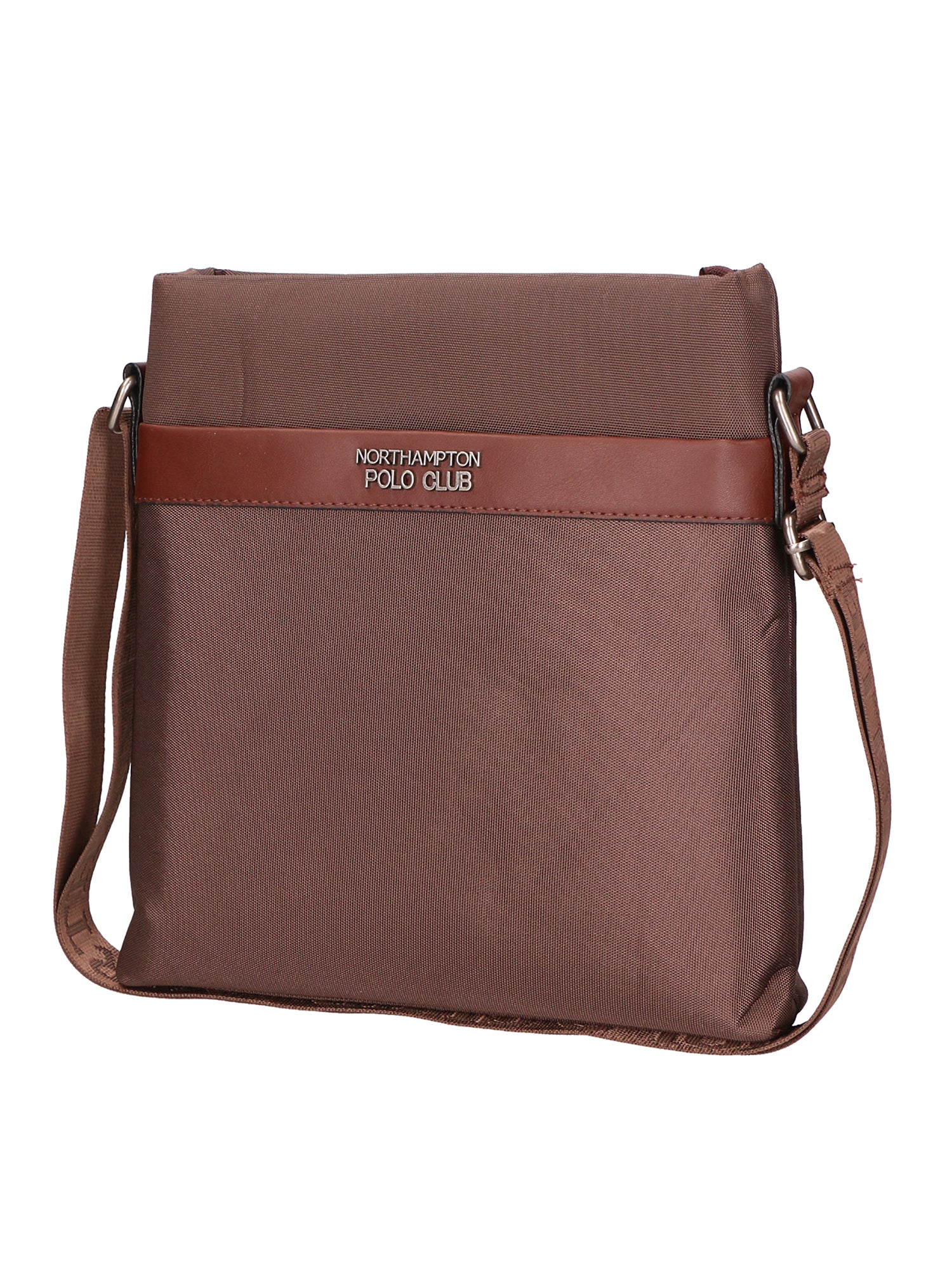 Borsa a tracolla uomo Pelle vegana + Tessuto PCL3068-EARTH Northampton Polo Club