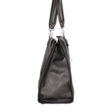 Borsa a mano da donna 100% vera pelle 07138-D28 NERO Roberta Rossi