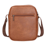 Borsa a tracolla uomo 100% PU Leather PCL3006-BROWN Northampton Polo Club