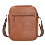 Borsa a tracolla uomo 100% PU Leather PCL3006-BROWN Northampton Polo Club