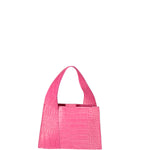 Borsa a mano da donna Vera pelle effetto cocco 07220-C02 FUXIA Roberta Rossi