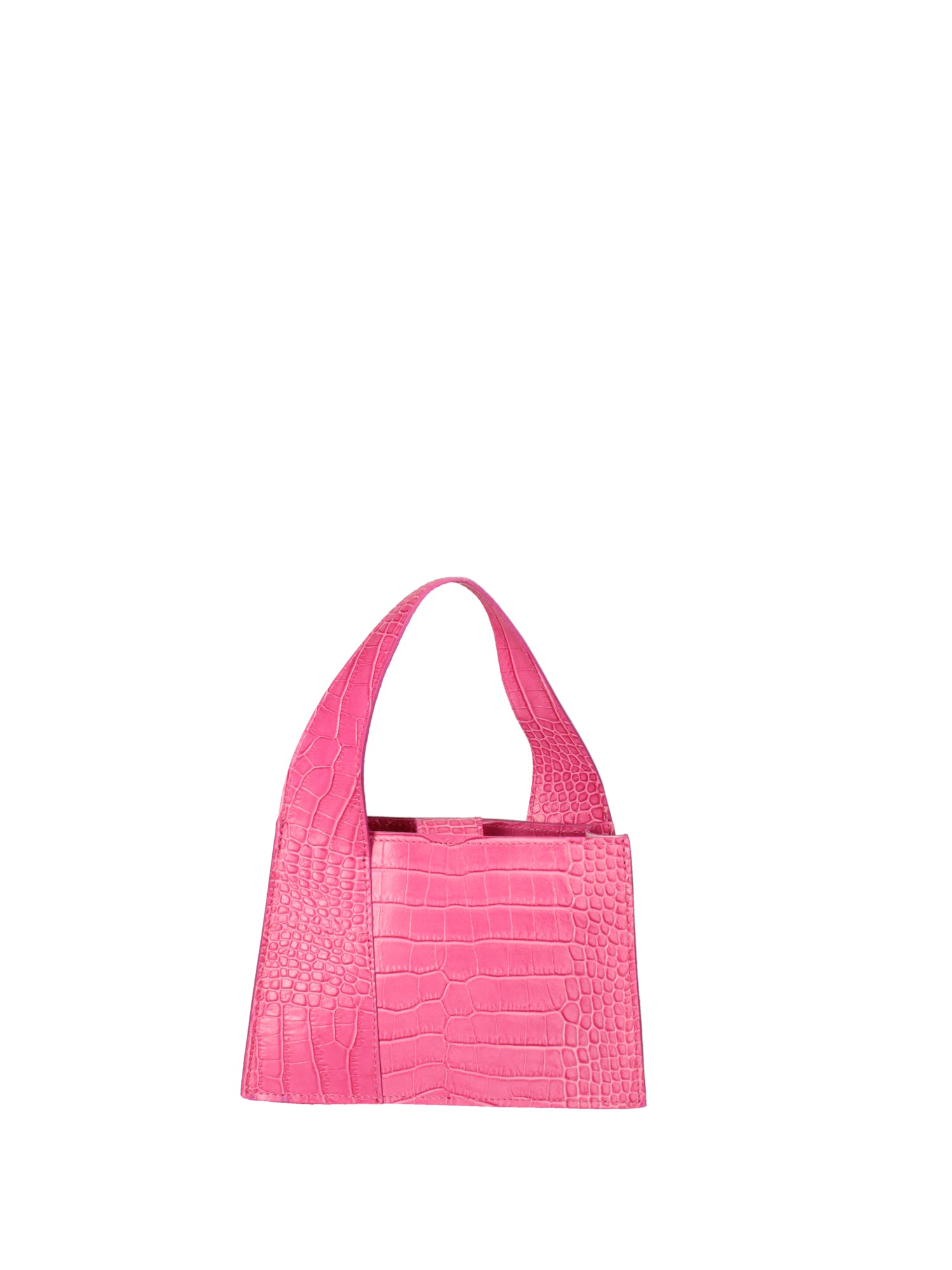 Borsa a mano da donna Vera pelle effetto cocco 07220-C02 FUXIA Roberta Rossi
