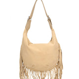 Zefira Borsa a spalla da donna Pelle Scamosciata 8630-FANGO Gave Lux