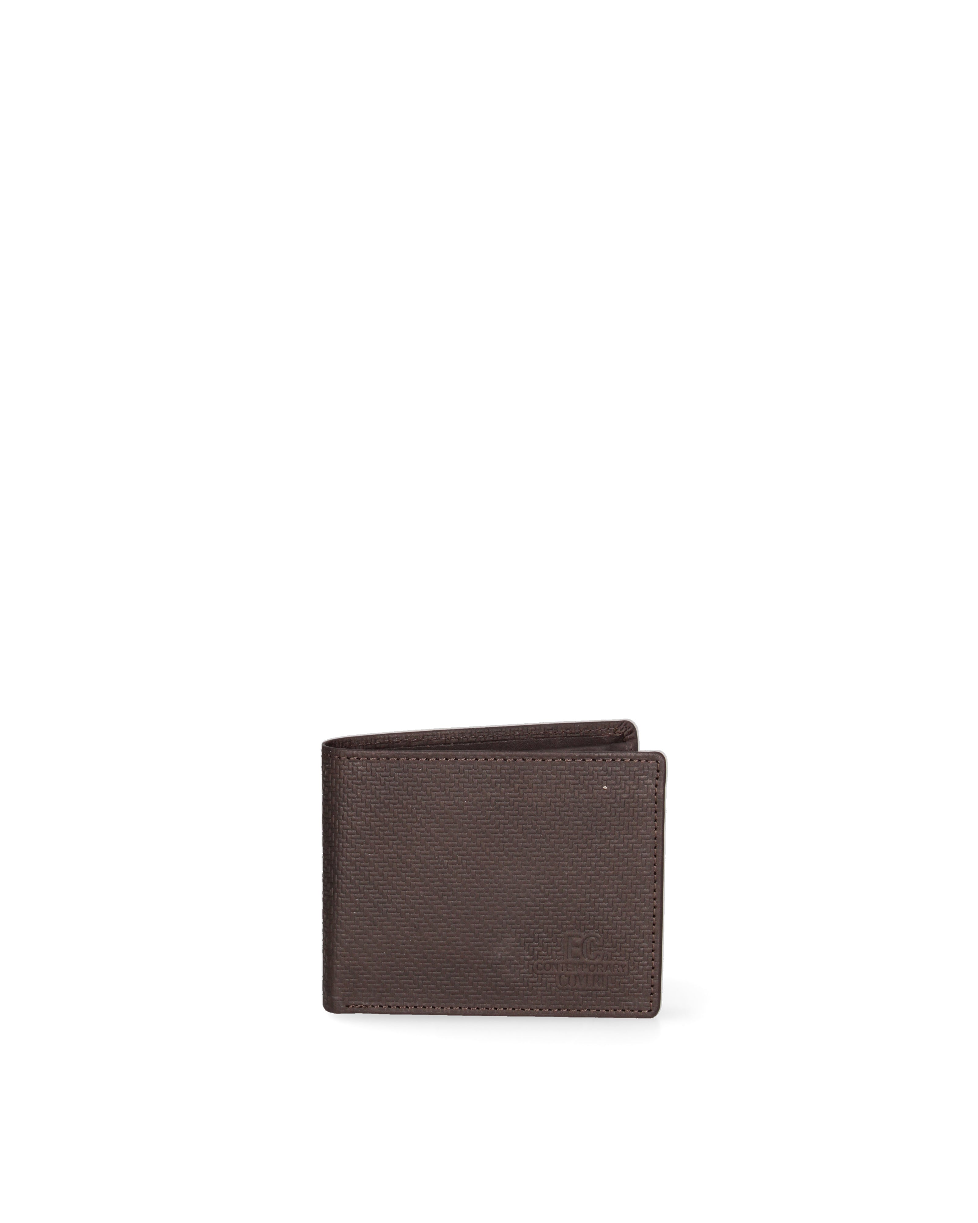 Portafoglio uomo in vera pelle Sfoderato EC7631-44-T.MORO EC Contemporaly COVERI