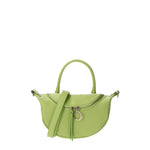 Mae Borsa a mano da donna Vera pelle 07142-D12 VERDE Viola Castellani