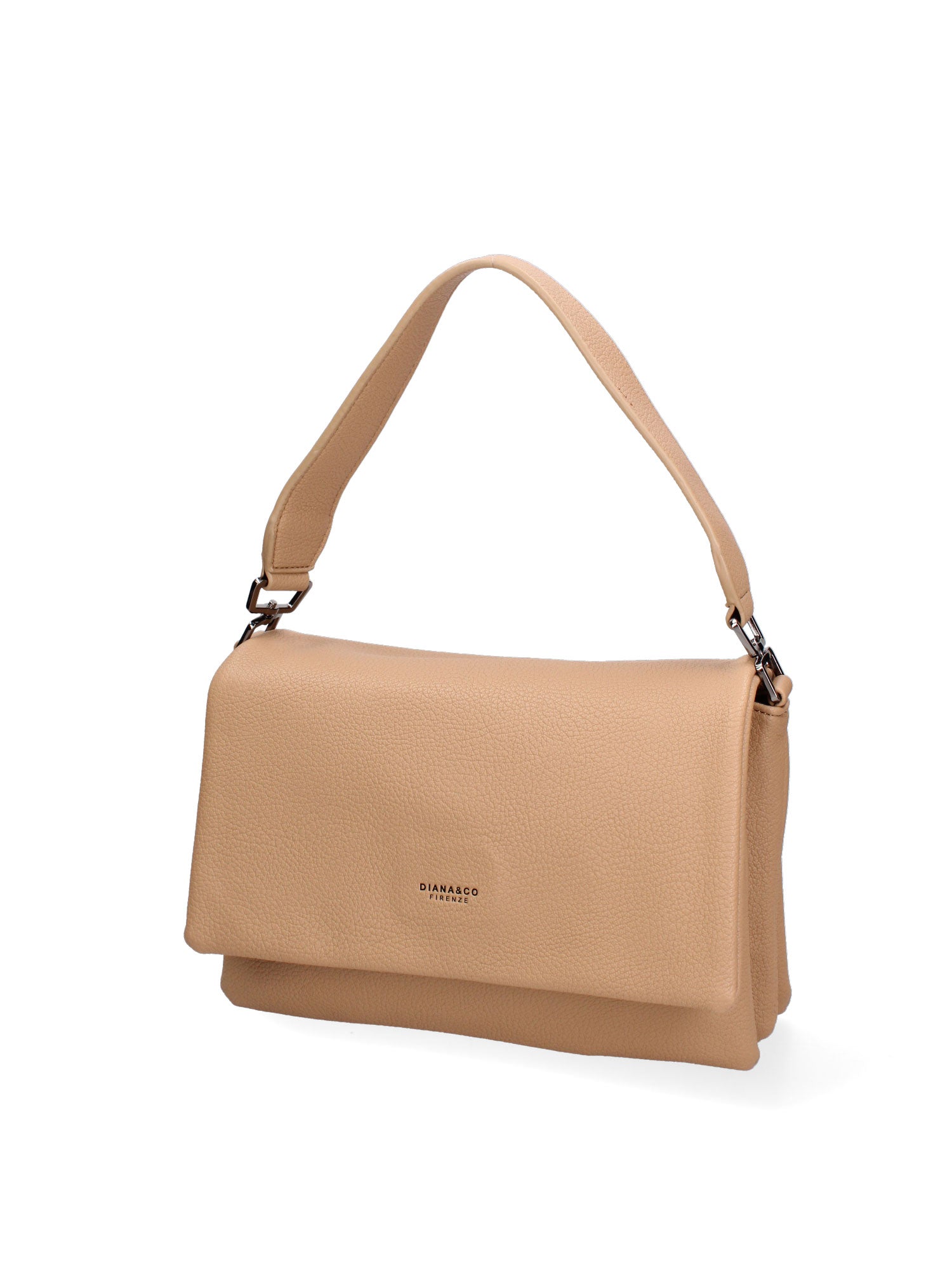 Borsa a spalla da donna Ecopelle vegana 637-1-CAFFELATTE Diana&co
