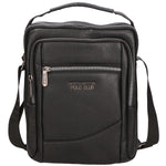 Borsa a tracolla uomo in pelle PU Casual PCL3002-BLACK Northampton Polo Club