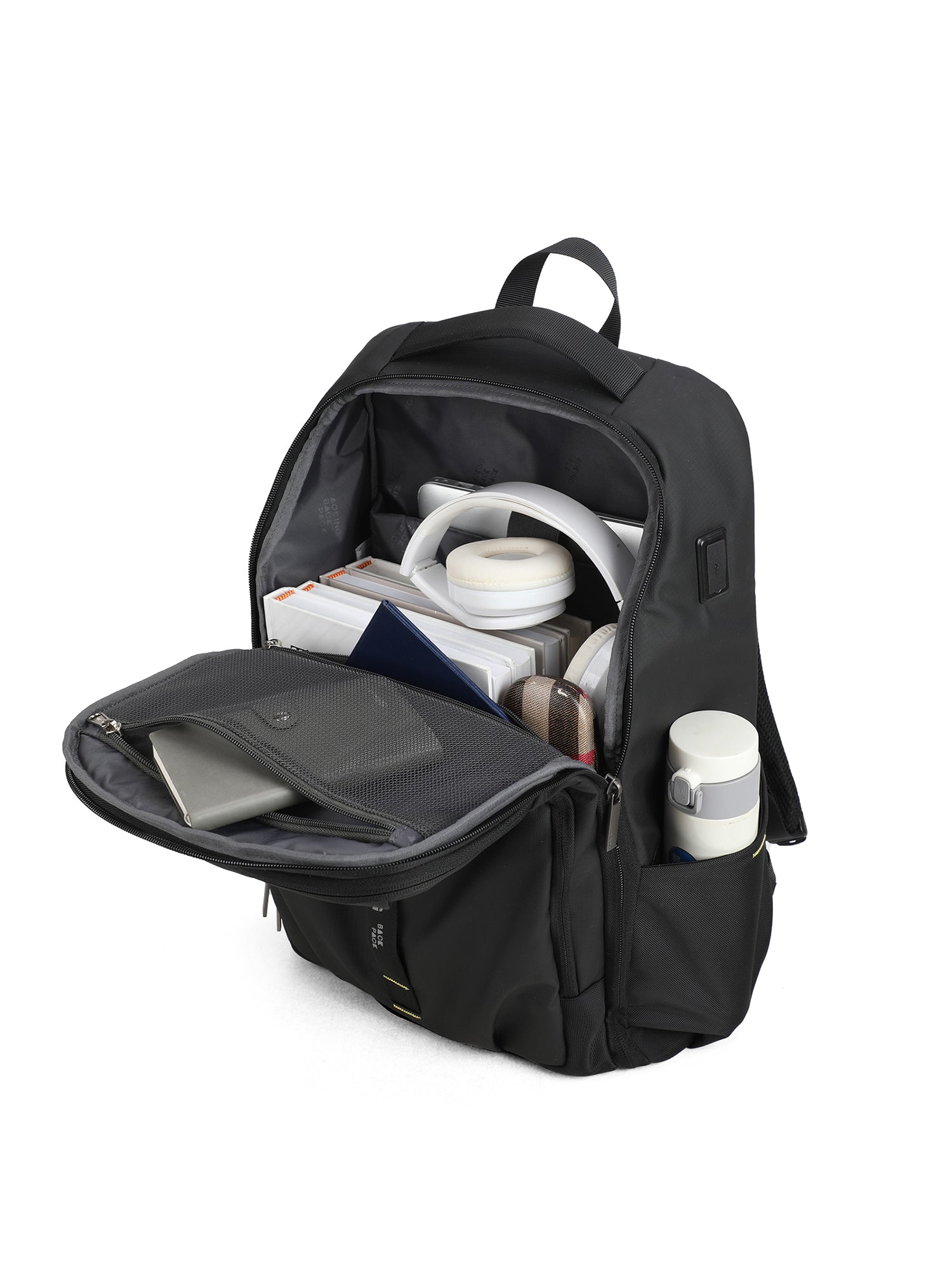 Vegan SN2640-BLACK Zaino Unisex Zenitho Elite Aoking