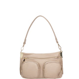 Borsa a spalla da donna Vera pelle 07147-D05 CAPPUCCINO Roberta Rossi