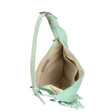 Zefira Borsa a spalla da donna Pelle Scamosciata 8630-MARINA Gave Lux
