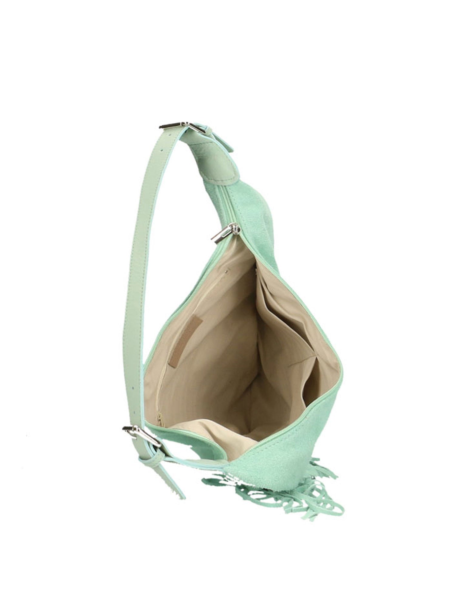 Zefira Borsa a spalla da donna Pelle Scamosciata 8630-MARINA Gave Lux