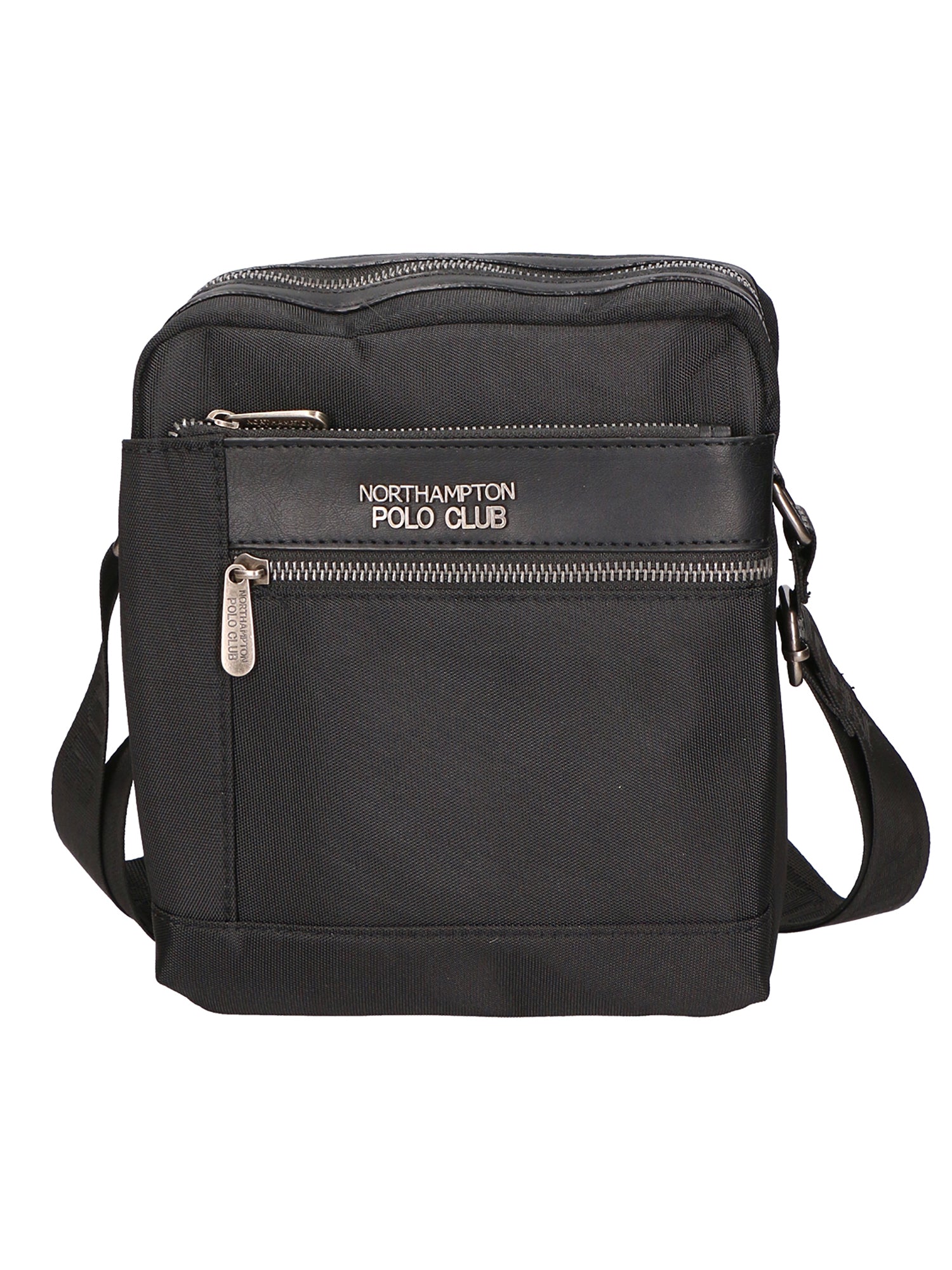 Borsa a tracolla uomo Pelle PU Vegan PCL3067-BLACK Northampton Polo Club