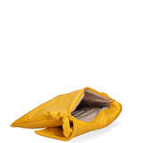 Borsa a spalla da donna Vera pelle 07171-S04 GIALLO Viola Castellani